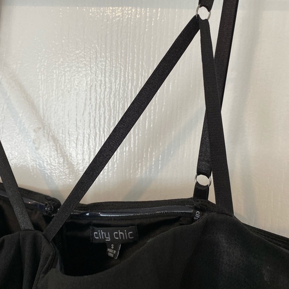 CITY CHIC | Beautiful Black Sexy city chic dress M - Picture 5 of 10